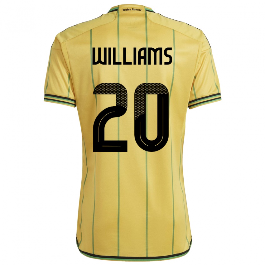 Niño Camiseta Jamaica Victoria Williams #20 Amarillo 1ª Equipación 24-26 La Camisa