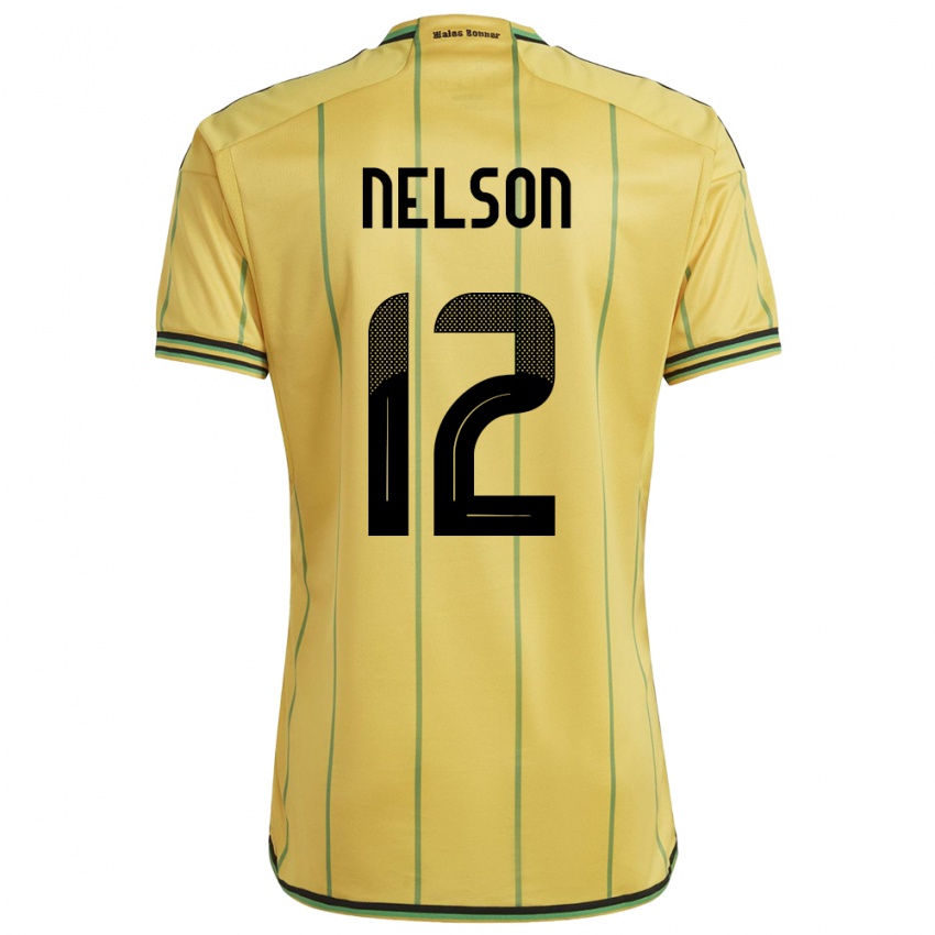 Niño Camiseta Jamaica Tyiesha Nelson #12 Amarillo 1ª Equipación 24-26 La Camisa