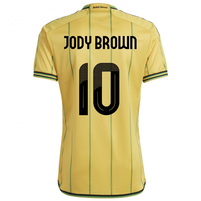 Niño Camiseta Jamaica Jody Brown #10 Amarillo 1ª Equipación 24-26 La Camisa