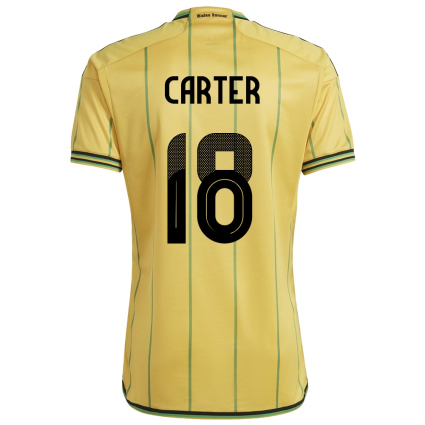 Niño Camiseta Jamaica Trudi Carter #18 Amarillo 1ª Equipación 24-26 La Camisa