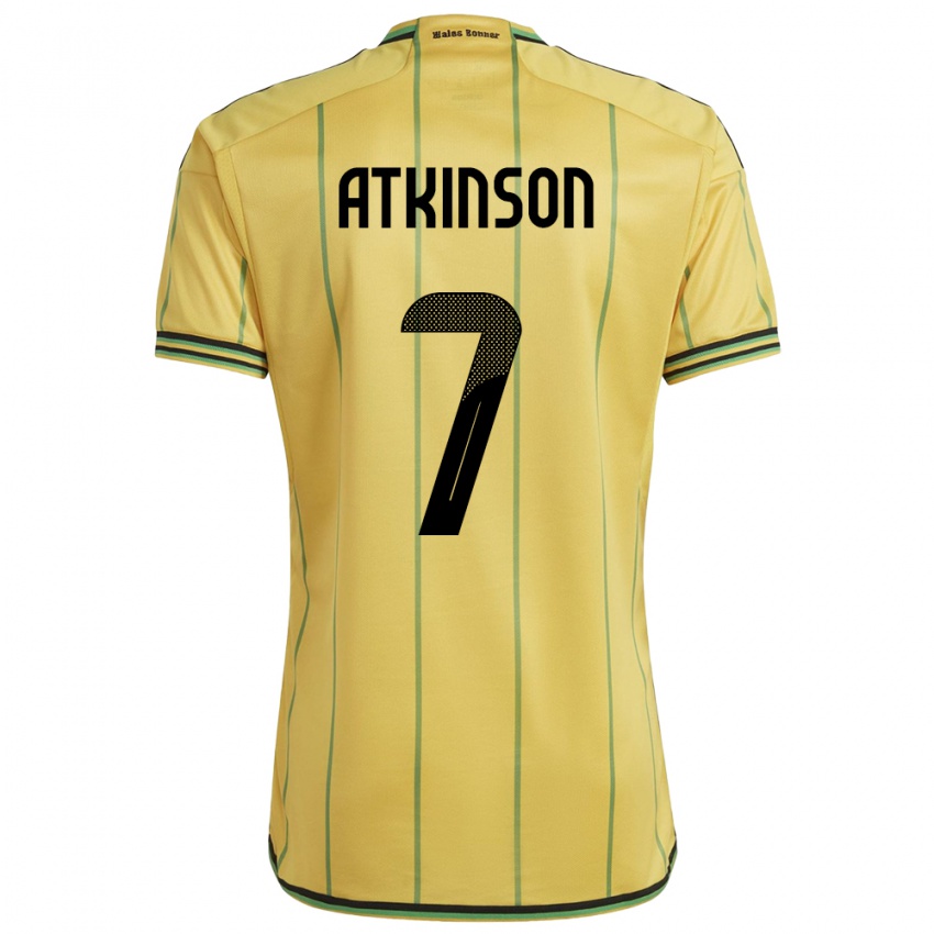 Niño Camiseta Jamaica Natoya Atkinson #7 Amarillo 1ª Equipación 24-26 La Camisa