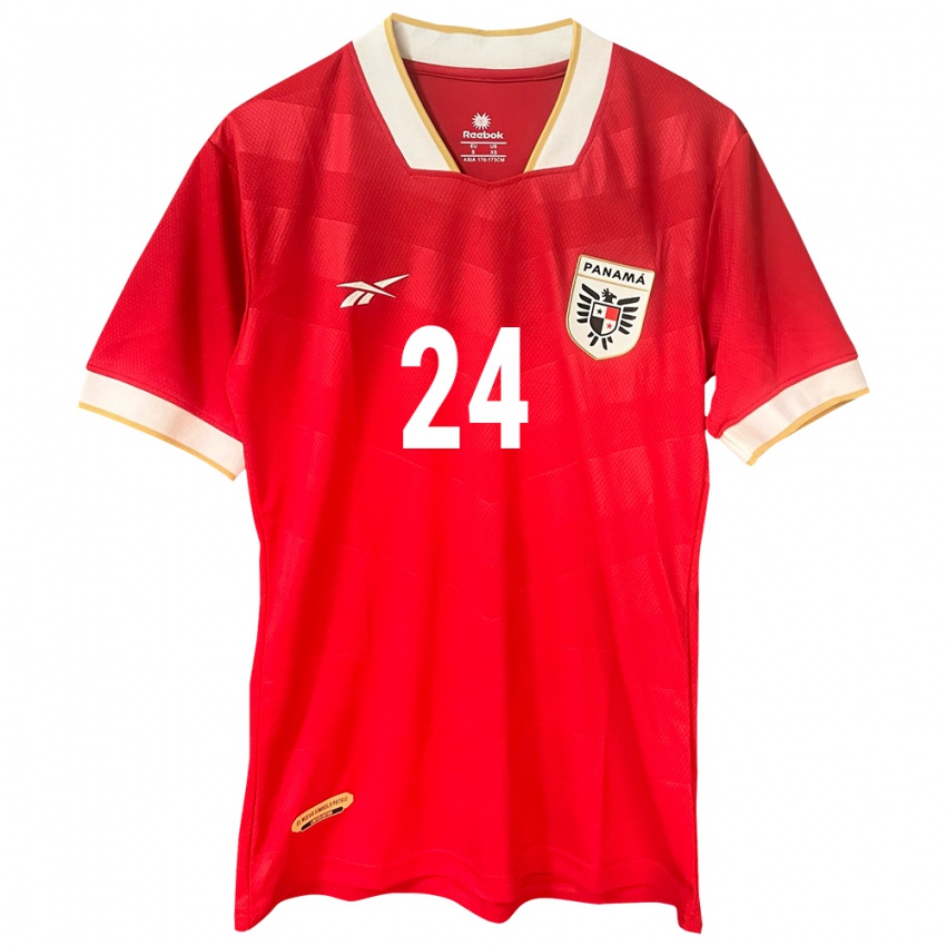 Niño Camiseta Panamá Edgardo Fariña #24 Rojo 1ª Equipación 24-26 La Camisa