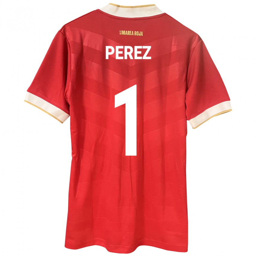 Niño Camiseta Panamá Miguel Pérez #1 Rojo 1ª Equipación 24-26 La Camisa