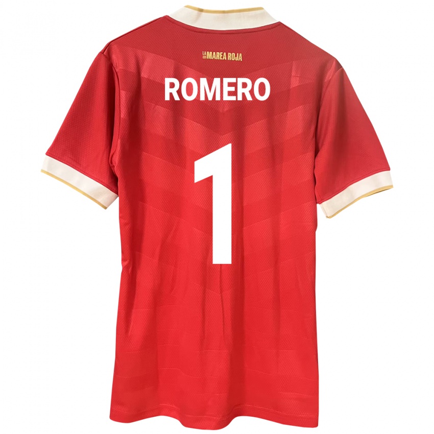 Niño Camiseta Panamá Manuel Romero #1 Rojo 1ª Equipación 24-26 La Camisa