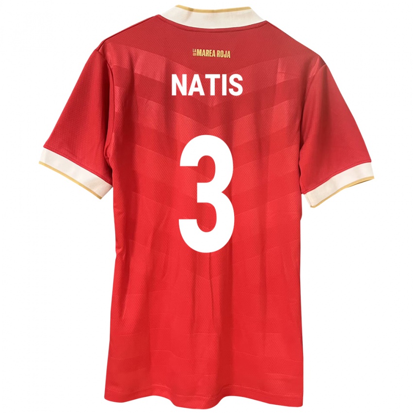 Niño Camiseta Panamá Wendy Natis #3 Rojo 1ª Equipación 24-26 La Camisa