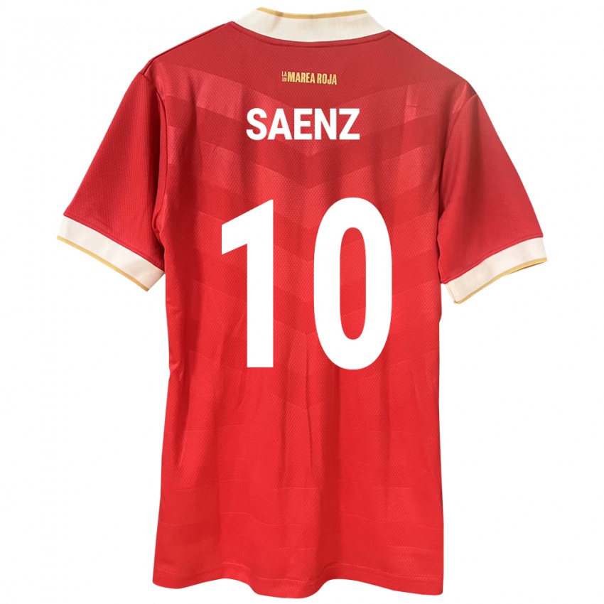 Niño Camiseta Panamá Gloria Sáenz #10 Rojo 1ª Equipación 24-26 La Camisa