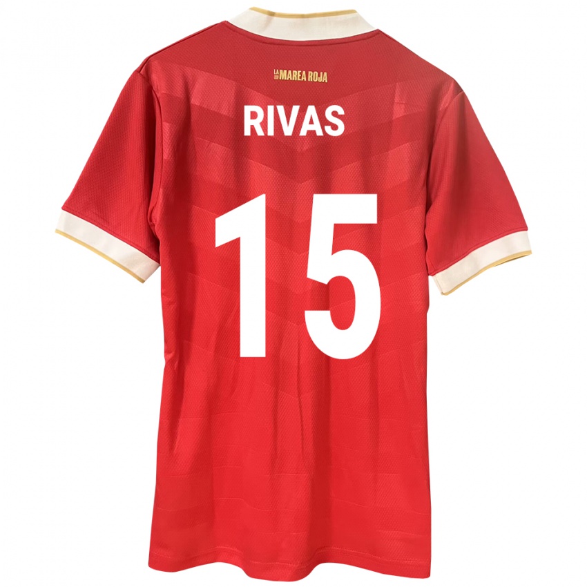 Niño Camiseta Panamá Karla Rivas #15 Rojo 1ª Equipación 24-26 La Camisa