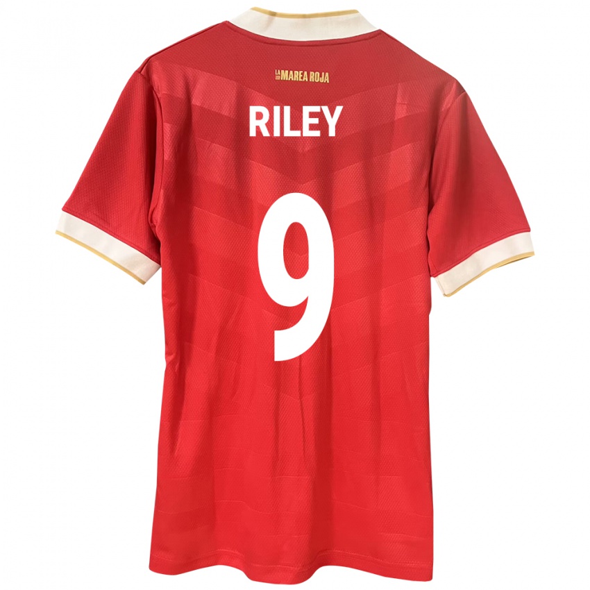 Niño Camiseta Panamá Karla Riley #9 Rojo 1ª Equipación 24-26 La Camisa