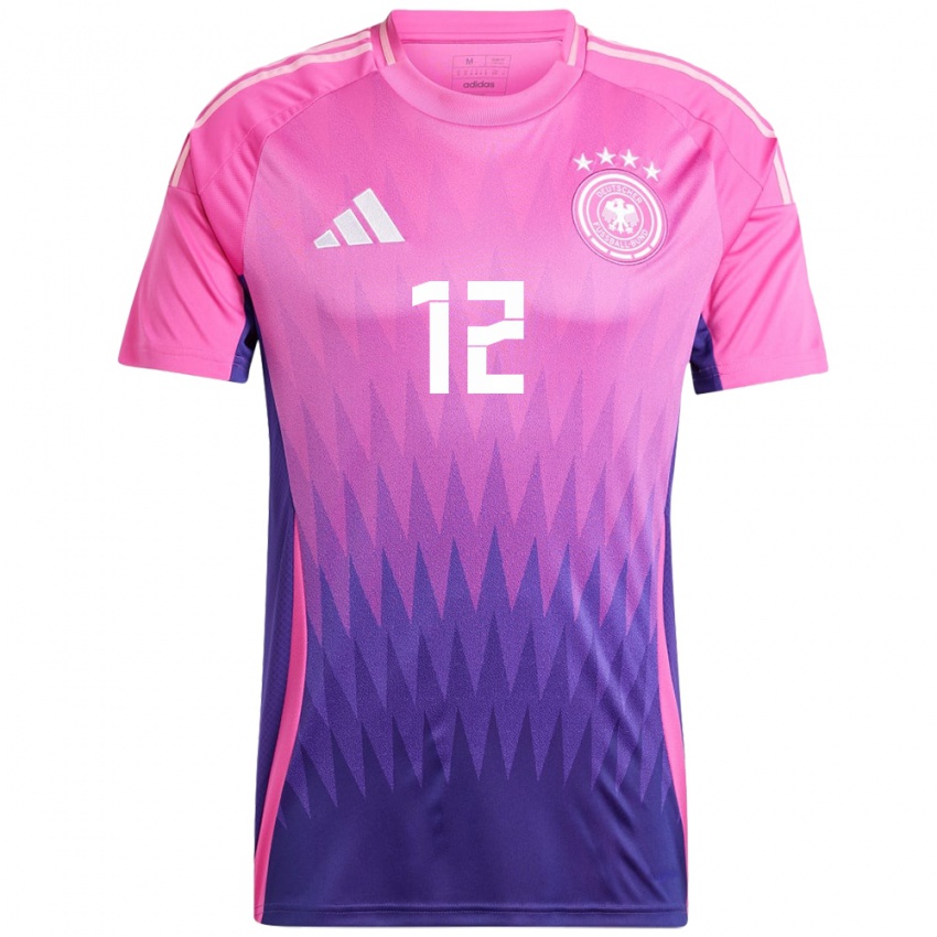 Niño Camiseta Alemania Mio Backhaus #12 Rosado Morado 2ª Equipación 24-26 La Camisa