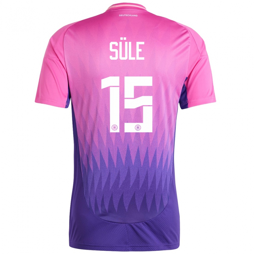 Niño Camiseta Alemania Niklas Sule #15 Rosado Morado 2ª Equipación 24-26 La Camisa