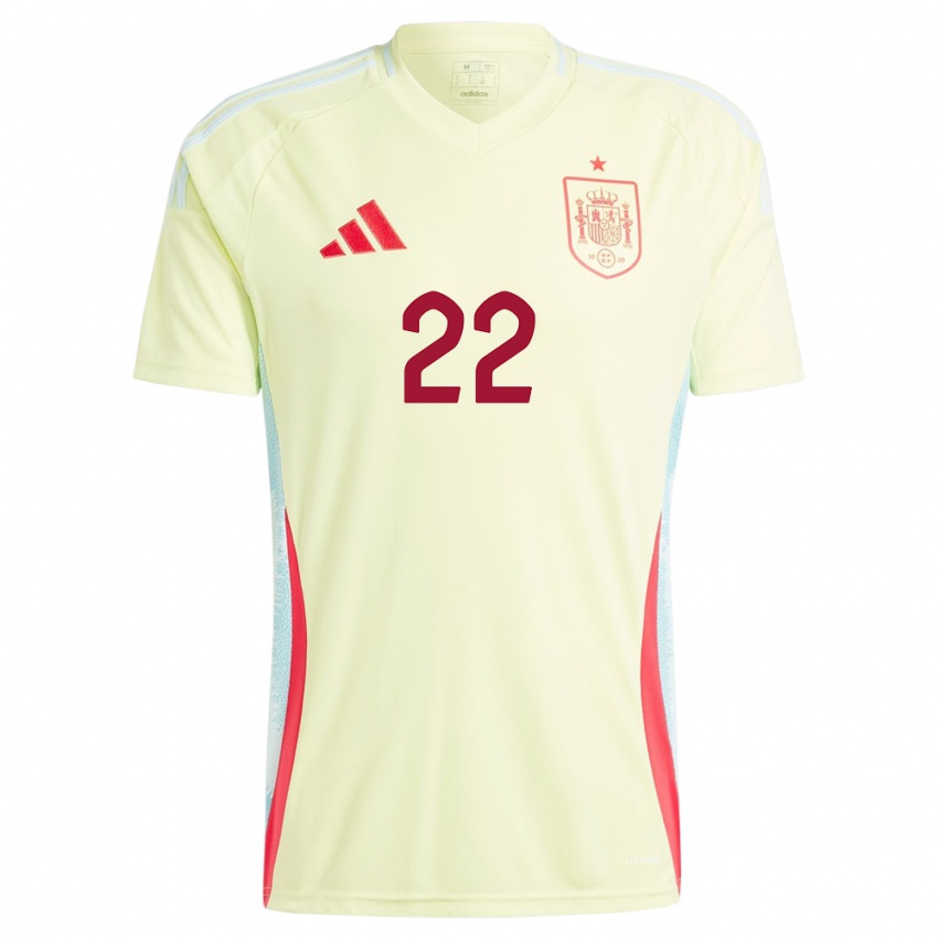 Niño Camiseta España Anna Torroda #22 Amarillo 2ª Equipación 24-26 La Camisa