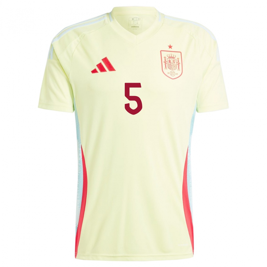 Niño Camiseta España Sergio Busquets #5 Amarillo 2ª Equipación 24-26 La Camisa