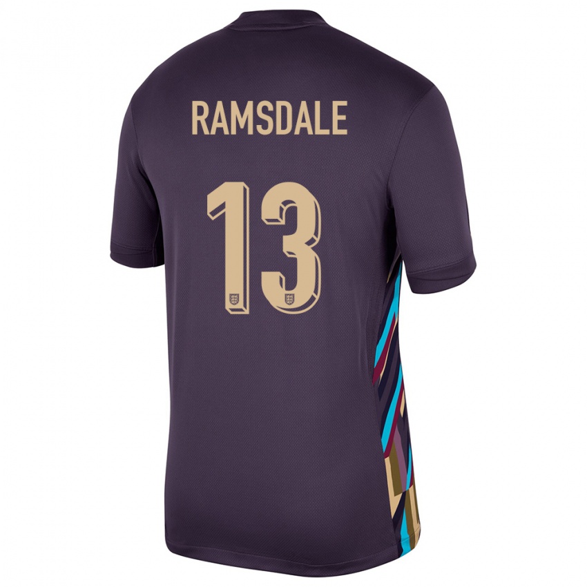 Niño Camiseta Inglaterra Aaron Ramsdale #13 Pasa Oscura 2ª Equipación 24-26 La Camisa