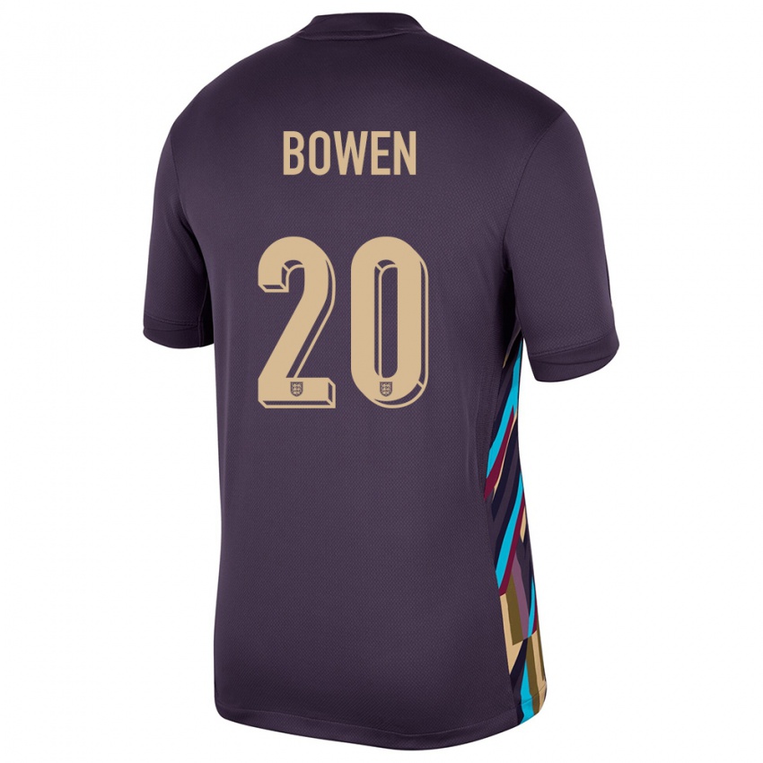 Niño Camiseta Inglaterra Jarrod Bowen #20 Pasa Oscura 2ª Equipación 24-26 La Camisa