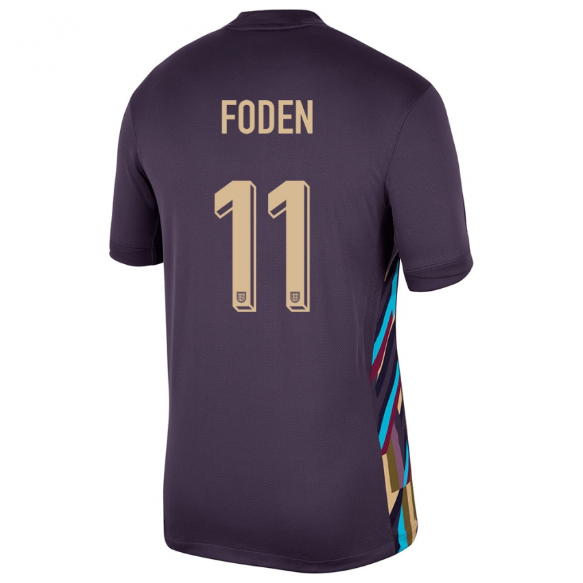 Niño Camiseta Inglaterra Phil Foden #11 Pasa Oscura 2ª Equipación 24-26 La Camisa