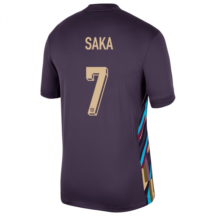 Niño Camiseta Inglaterra Bukayo Saka #7 Pasa Oscura 2ª Equipación 24-26 La Camisa