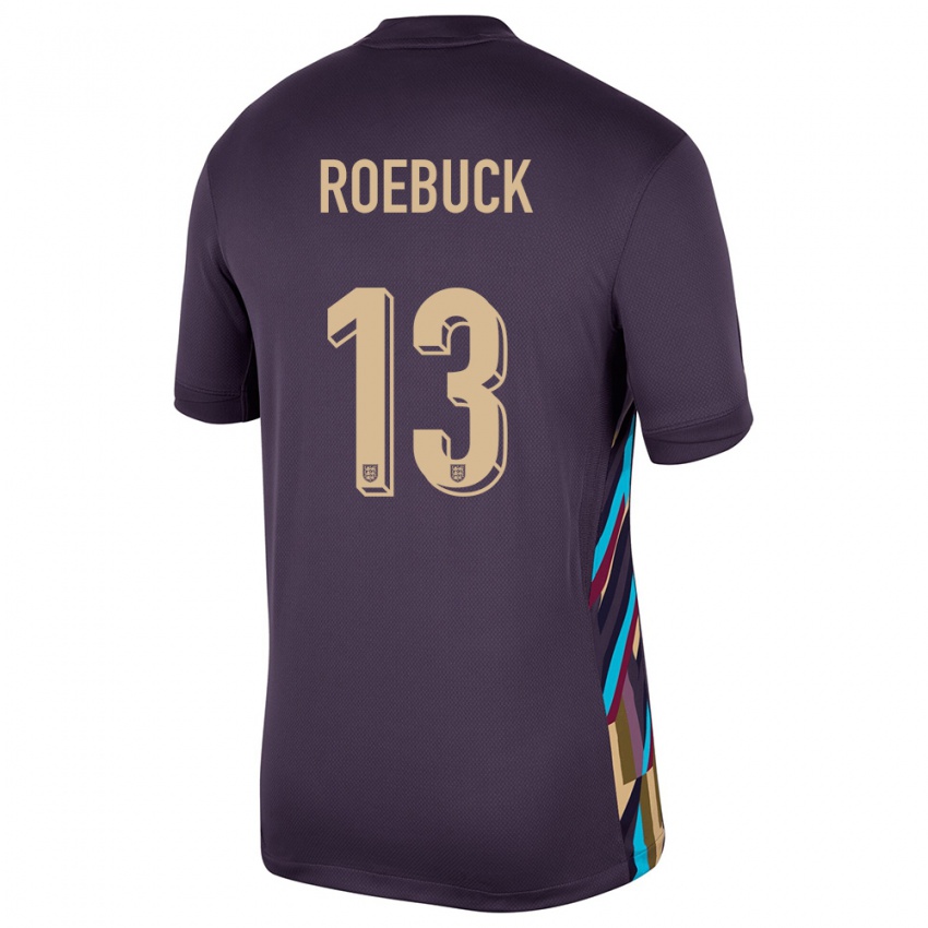 Niño Camiseta Inglaterra Ellie Roebuck #13 Pasa Oscura 2ª Equipación 24-26 La Camisa