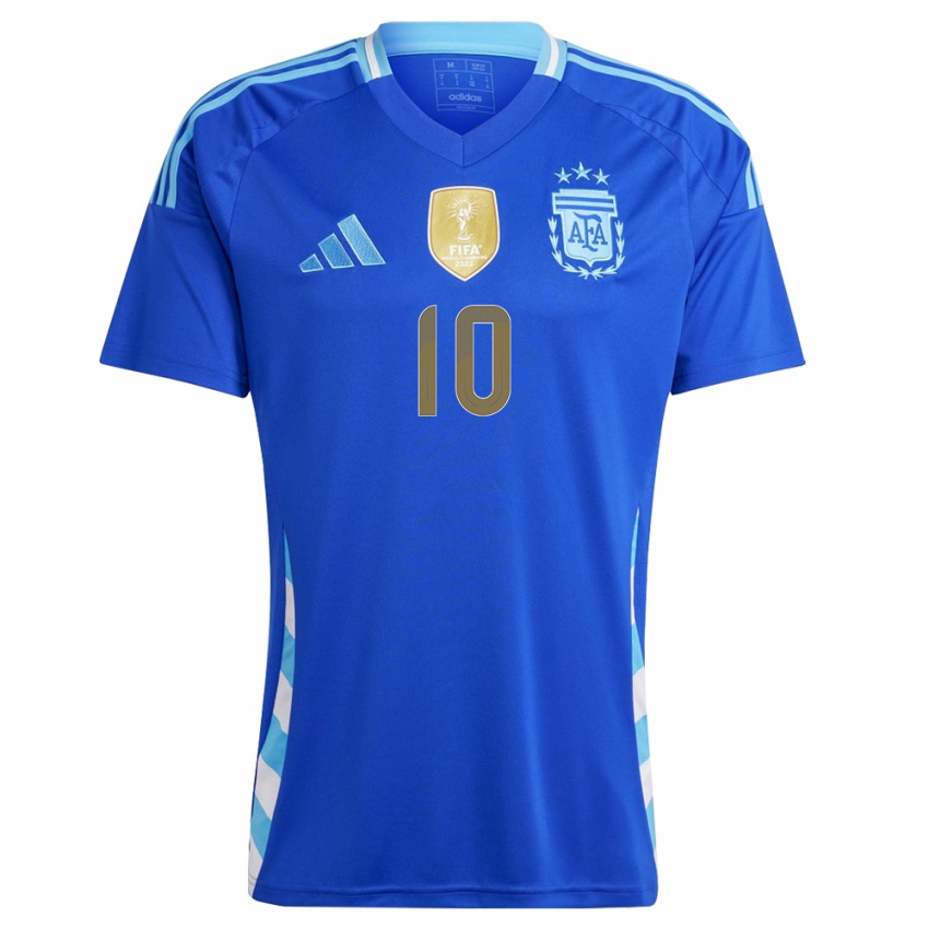 Niño Camiseta Argentina Lionel Messi #10 Azul 2ª Equipación 24-26 La Camisa