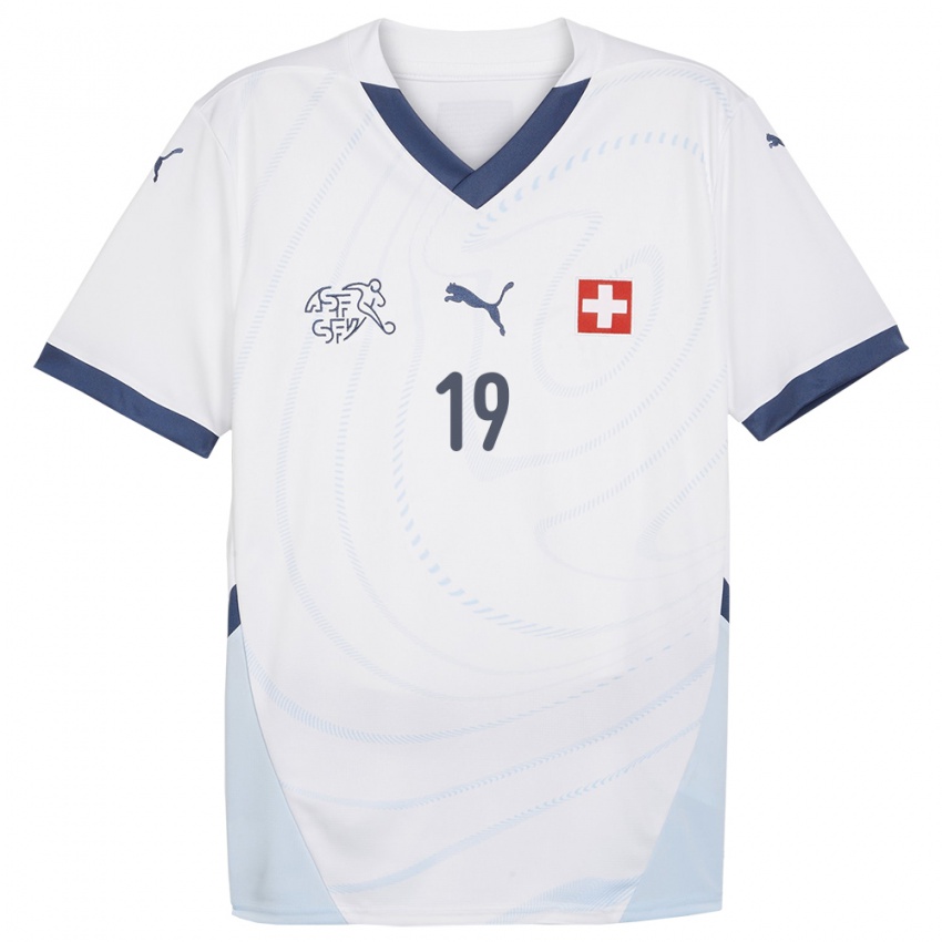 Niño Camiseta Suiza Evan Rossier #19 Blanco 2ª Equipación 24-26 La Camisa