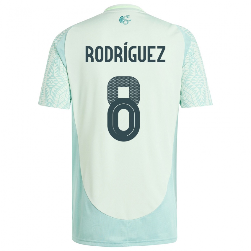 Niño Camiseta México Carlos Rodriguez #8 Lino Verde 2ª Equipación 24-26 La Camisa