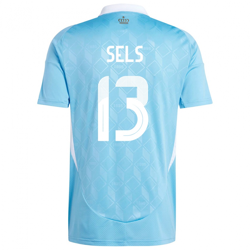 Niño Camiseta Bélgica Matz Sels #13 Azul 2ª Equipación 24-26 La Camisa