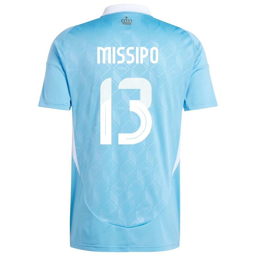 Niño Camiseta Bélgica Kassandra Missipo #13 Azul 2ª Equipación 24-26 La Camisa