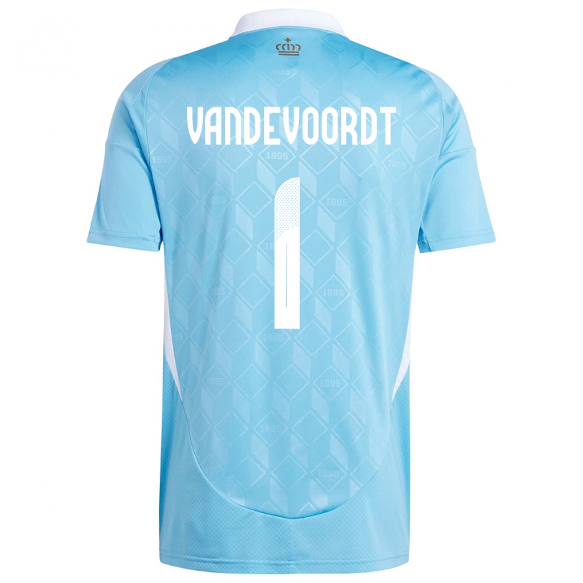 Niño Camiseta Bélgica Maarten Vandevoordt #1 Azul 2ª Equipación 24-26 La Camisa