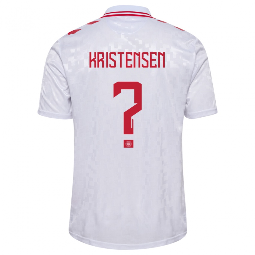 Niño Camiseta Dinamarca Mikkel Kristensen #0 Blanco 2ª Equipación 24-26 La Camisa