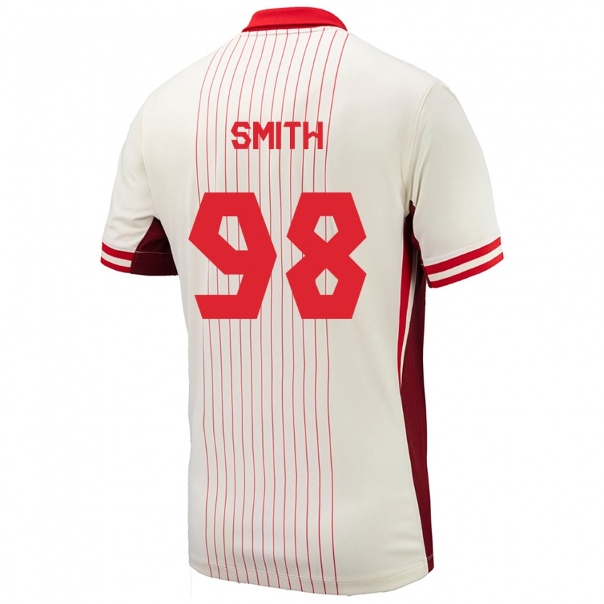 Niño Camiseta Canadá Olivia Smith #98 Blanco 2ª Equipación 24-26 La Camisa