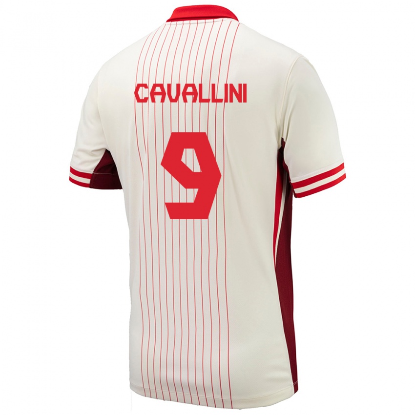 Niño Camiseta Canadá Lucas Cavallini #9 Blanco 2ª Equipación 24-26 La Camisa