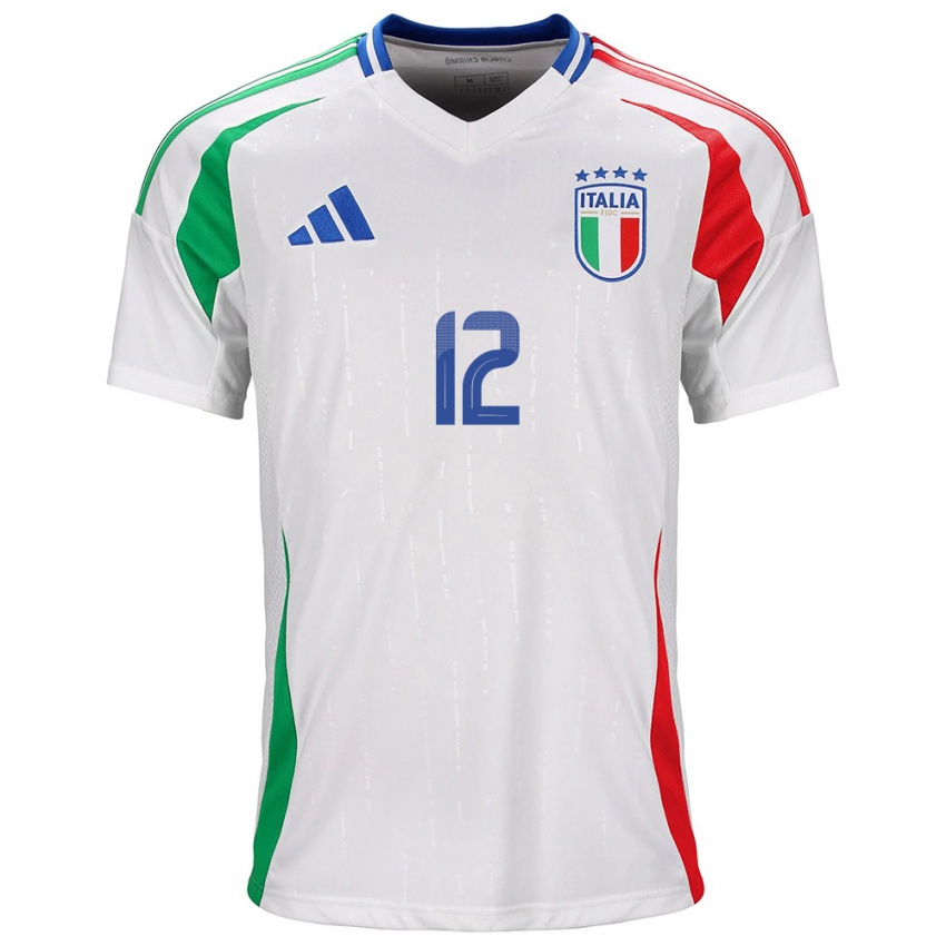 Niño Camiseta Italia Renato Marin #12 Blanco 2ª Equipación 24-26 La Camisa