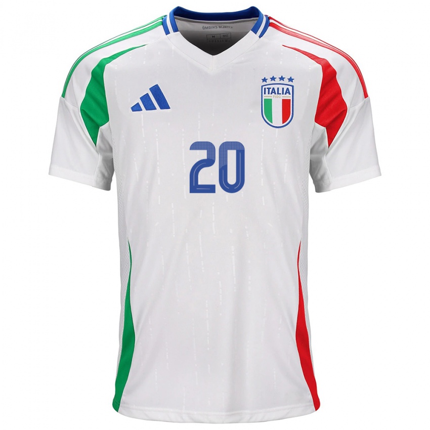 Niño Camiseta Italia Giada Greggi #20 Blanco 2ª Equipación 24-26 La Camisa