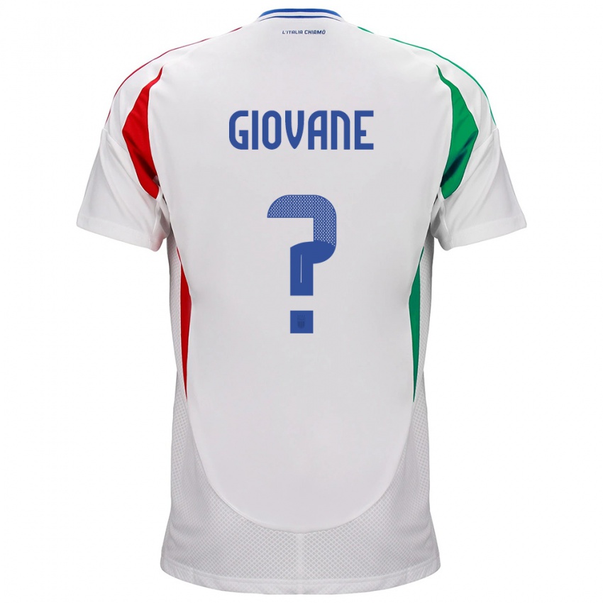 Niño Camiseta Italia Samuel Giovane #0 Blanco 2ª Equipación 24-26 La Camisa