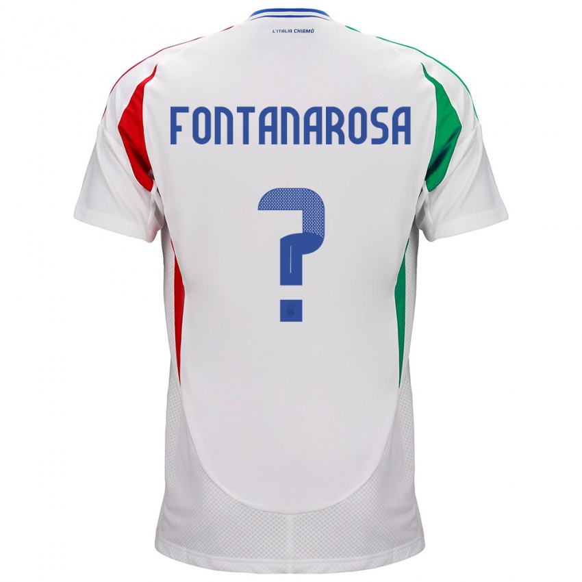 Niño Camiseta Italia Alessandro Fontanarosa #0 Blanco 2ª Equipación 24-26 La Camisa