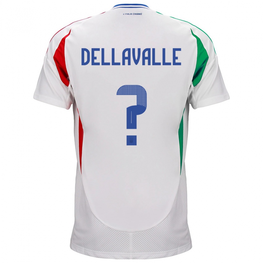 Niño Camiseta Italia Alessandro Dellavalle #0 Blanco 2ª Equipación 24-26 La Camisa