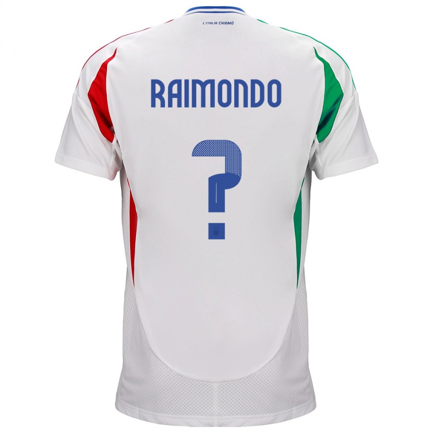 Niño Camiseta Italia Antonio Raimondo #0 Blanco 2ª Equipación 24-26 La Camisa