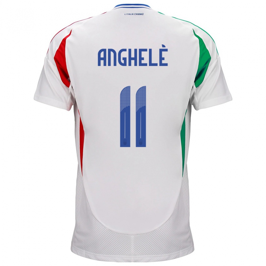 Niño Camiseta Italia Lorenzo Anghelè #11 Blanco 2ª Equipación 24-26 La Camisa