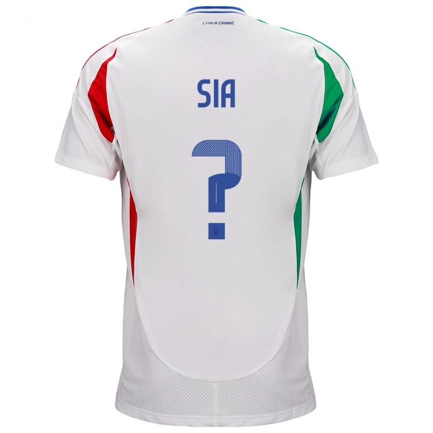 Niño Camiseta Italia Diego Sia #0 Blanco 2ª Equipación 24-26 La Camisa