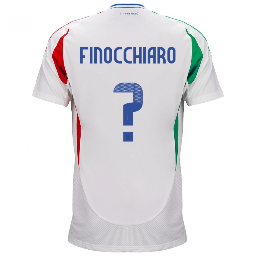 Niño Camiseta Italia Gabriele Finocchiaro #0 Blanco 2ª Equipación 24-26 La Camisa