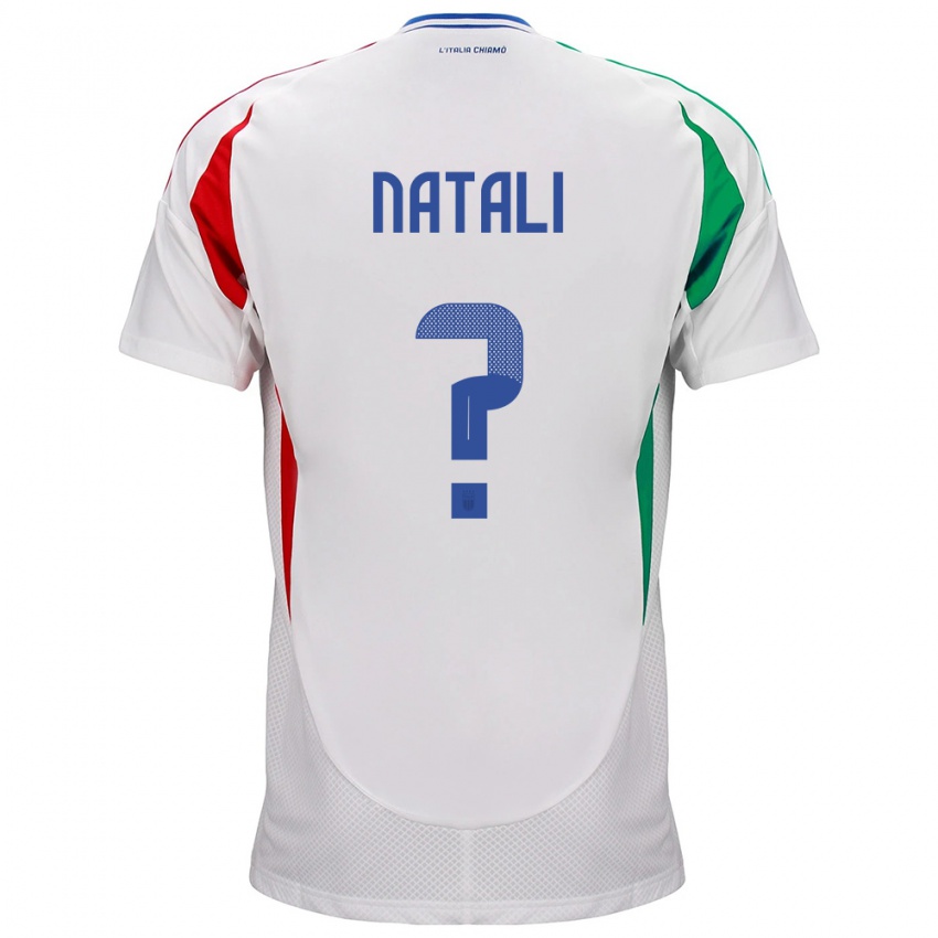 Niño Camiseta Italia Andrea Natali #0 Blanco 2ª Equipación 24-26 La Camisa