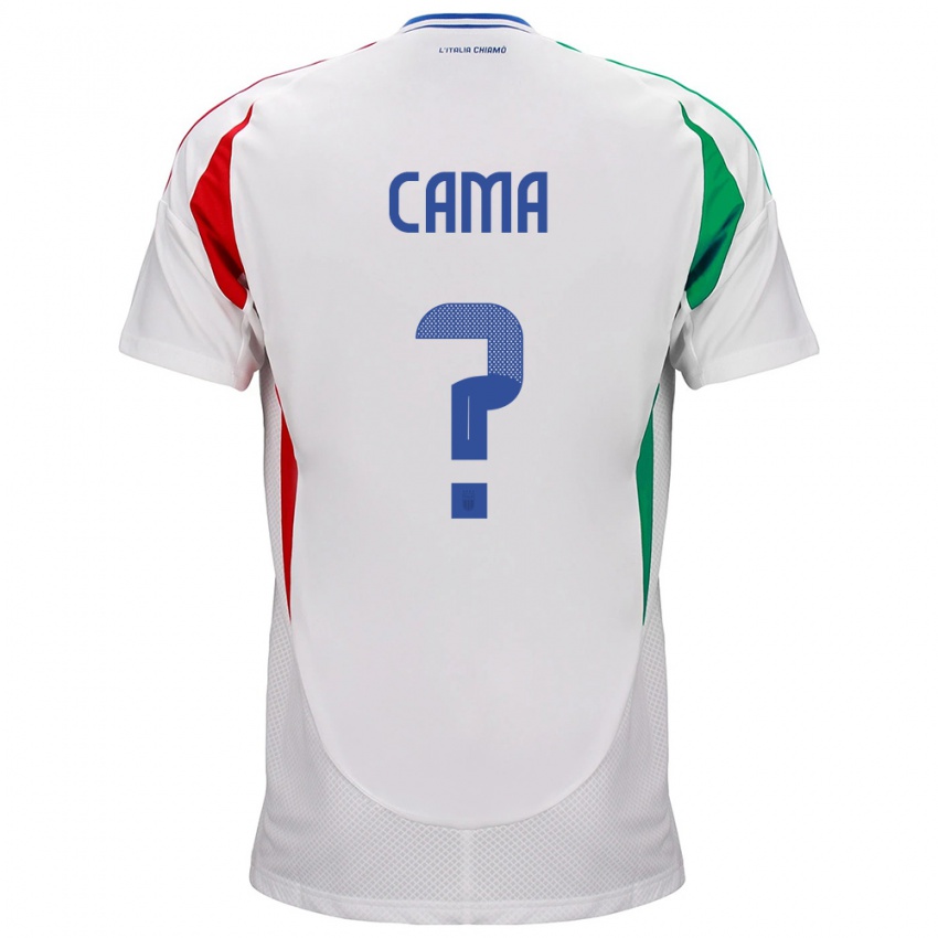 Niño Camiseta Italia Cristian Cama #0 Blanco 2ª Equipación 24-26 La Camisa