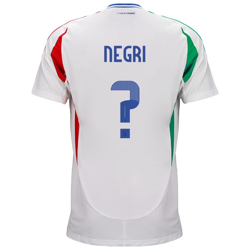 Niño Camiseta Italia Simone Negri #0 Blanco 2ª Equipación 24-26 La Camisa