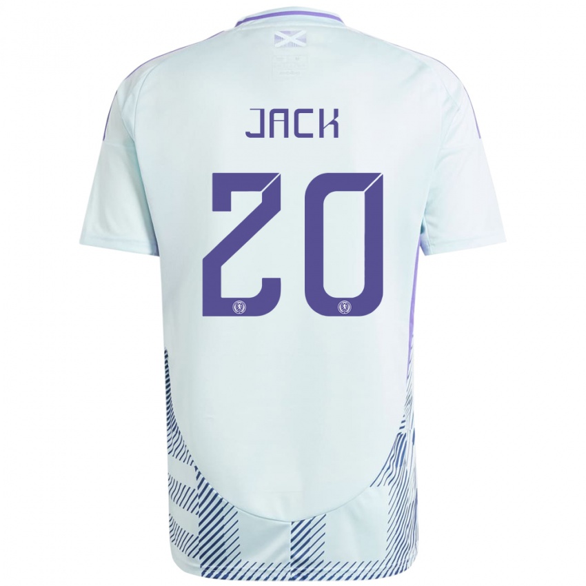 Niño Camiseta Escocia Ryan Jack #20 Azul Menta Claro 2ª Equipación 24-26 La Camisa