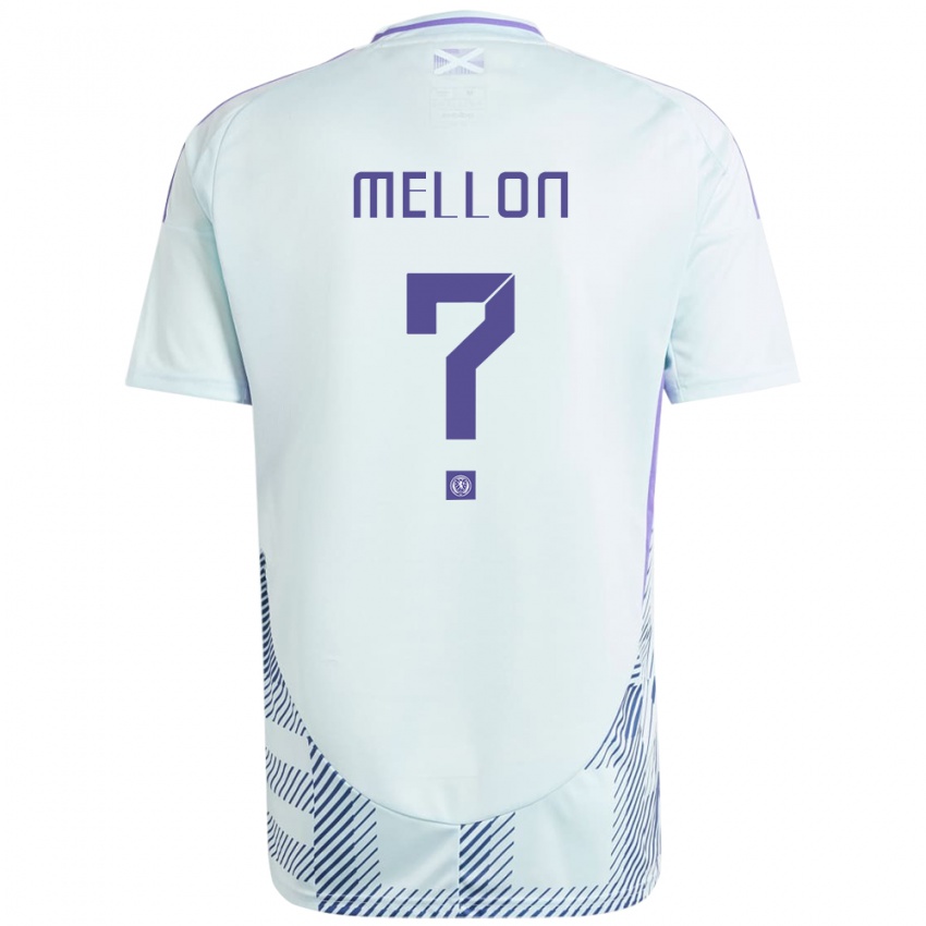 Niño Camiseta Escocia Michael Mellon #0 Azul Menta Claro 2ª Equipación 24-26 La Camisa