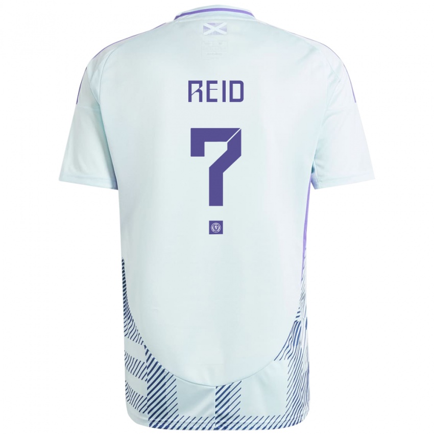 Niño Camiseta Escocia Dylan Reid #0 Azul Menta Claro 2ª Equipación 24-26 La Camisa