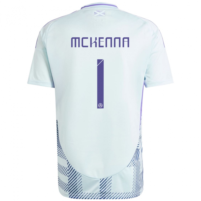 Niño Camiseta Escocia Callan Mckenna #1 Azul Menta Claro 2ª Equipación 24-26 La Camisa