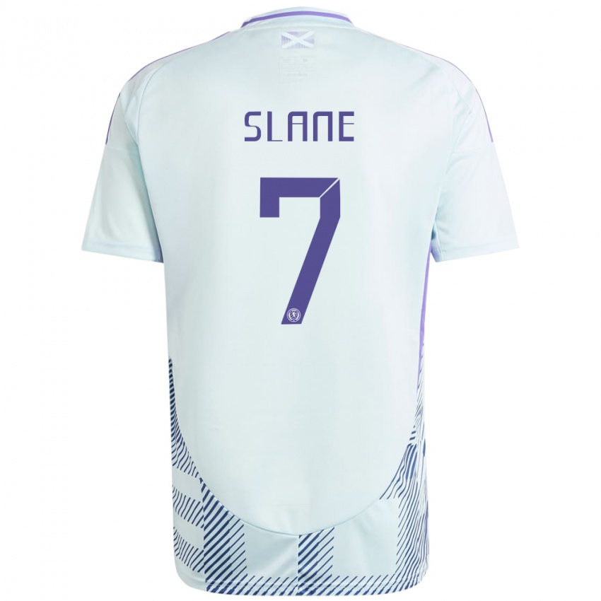 Niño Camiseta Escocia Paul Slane #7 Azul Menta Claro 2ª Equipación 24-26 La Camisa