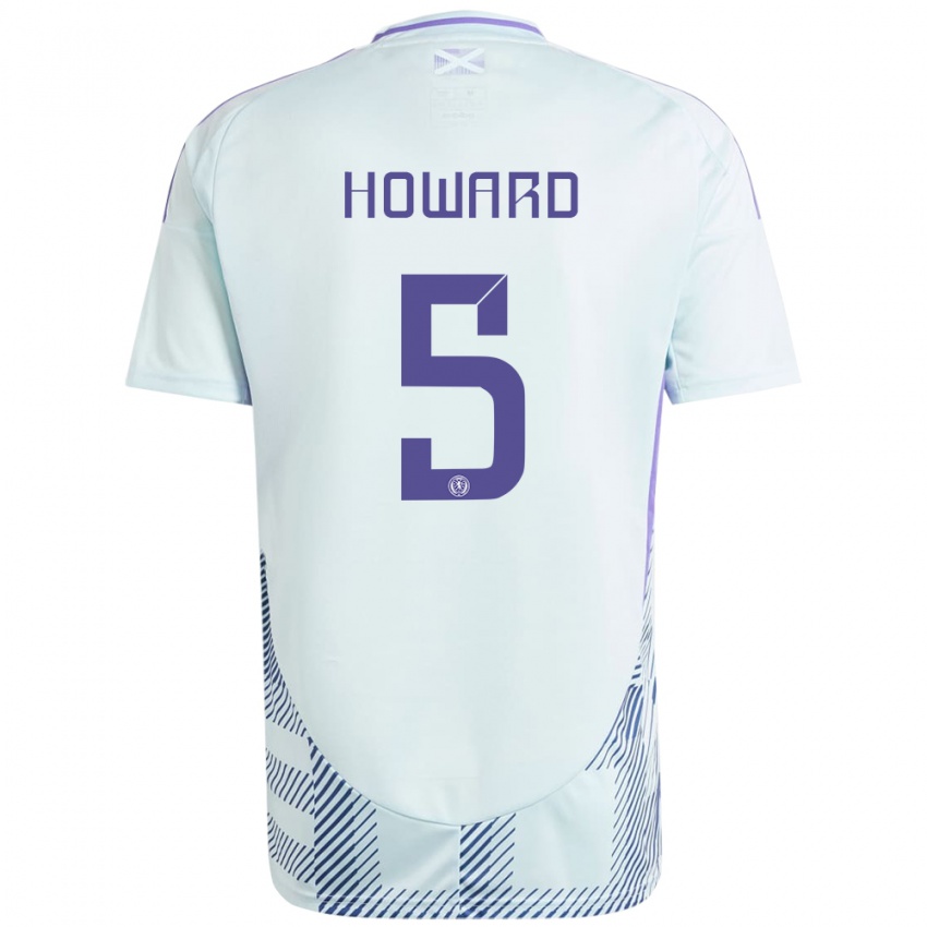 Niño Camiseta Escocia Sophie Howard #5 Azul Menta Claro 2ª Equipación 24-26 La Camisa