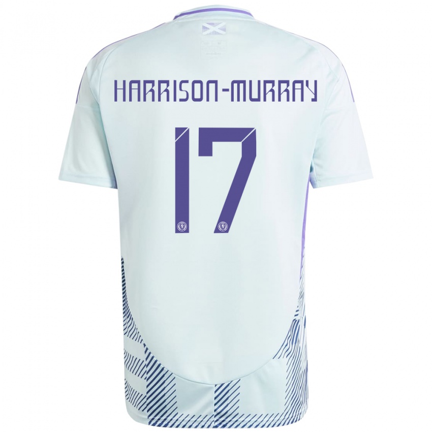 Niño Camiseta Escocia Christie Harrison-Murray #17 Azul Menta Claro 2ª Equipación 24-26 La Camisa