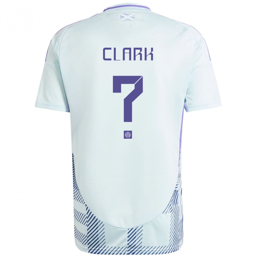 Niño Camiseta Escocia Kelly Clark #0 Azul Menta Claro 2ª Equipación 24-26 La Camisa